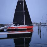 zeilmakerij m-sails radiaal zwart zeil oranje top First 41s5